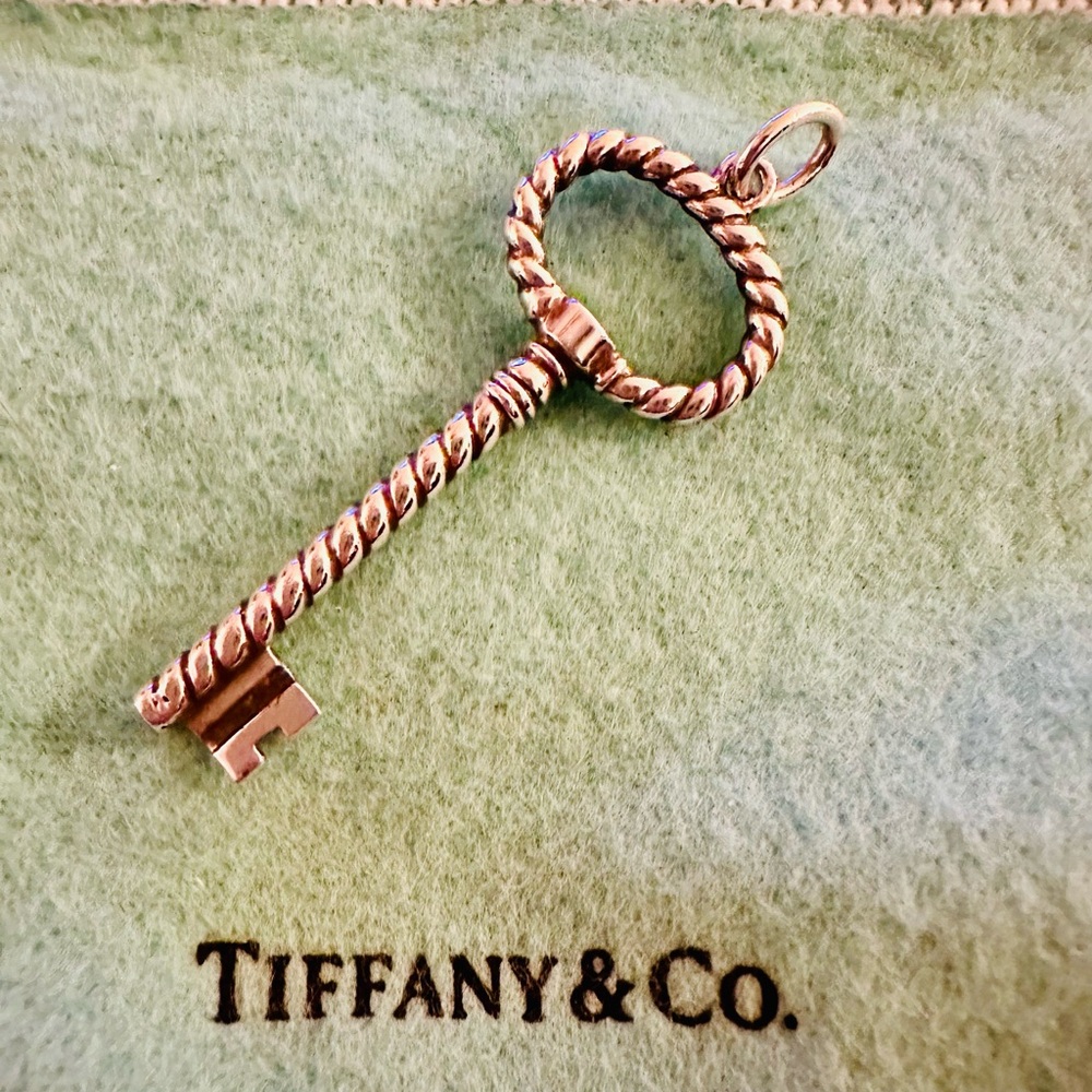 Tiffany & Co. Silver Rope Key Pendant